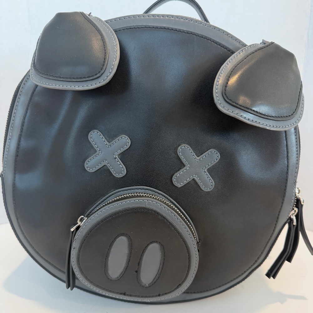 Collector Edition Jeffree Star X Shane Dawson Black Leather Pig Large Backpack
